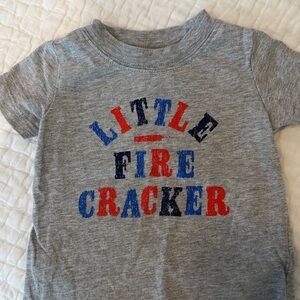 Carter's Gray 'Little Fire Cracker' Kids T-Shirt